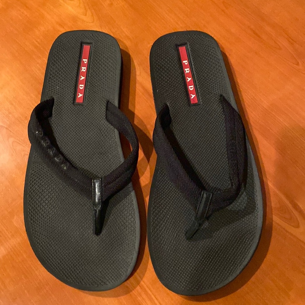 Prada flip flops